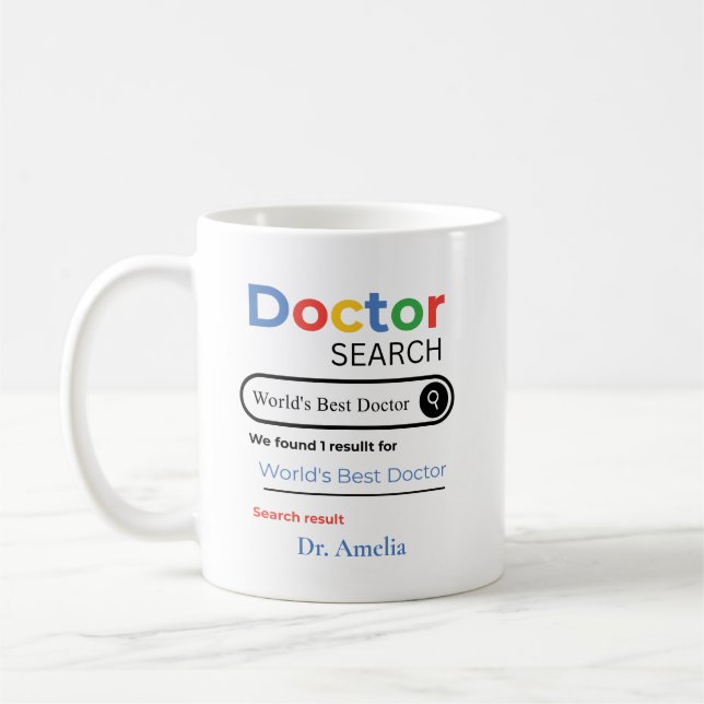 Mug Personalized World’s Best Doctor Search Result (Gauche)