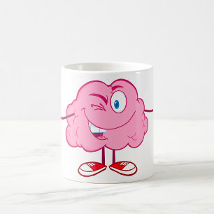 Mug Personnage de cerveau de dessin animé drôle faisan