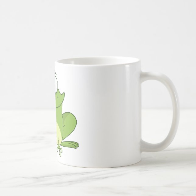 Mug Personnage de dessin animé de grenouille traînant (Droite)
