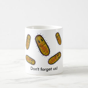 Mug Personnage de dessin animé moyen de bactéries