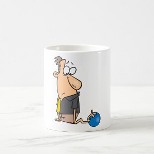 Mug Personnage de joueur de quilles triste et drôle av