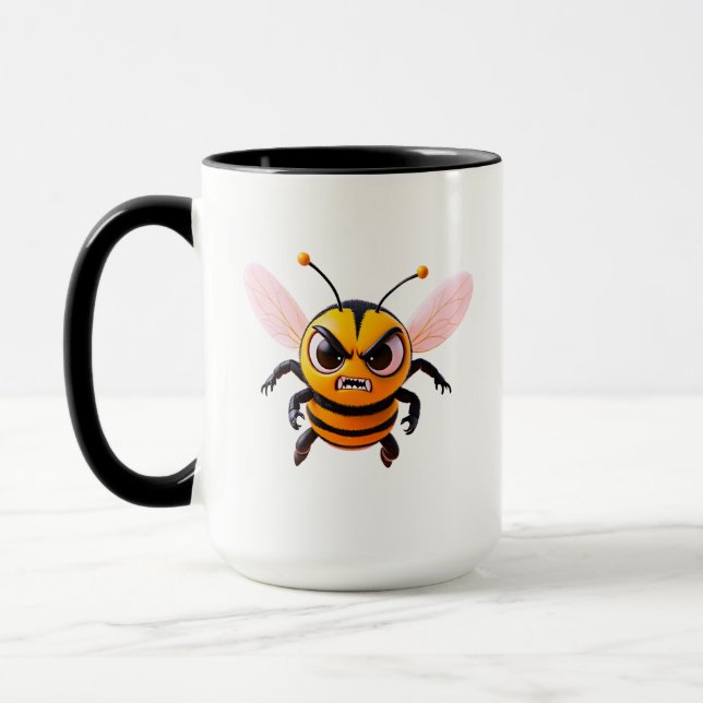 Mug Personnage de l'abeille grincheuse Art (Gauche)