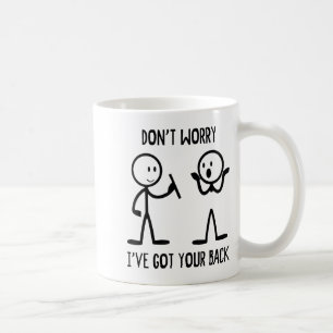 Mug Personnages bâtons drôle dos graphique nouveauté s