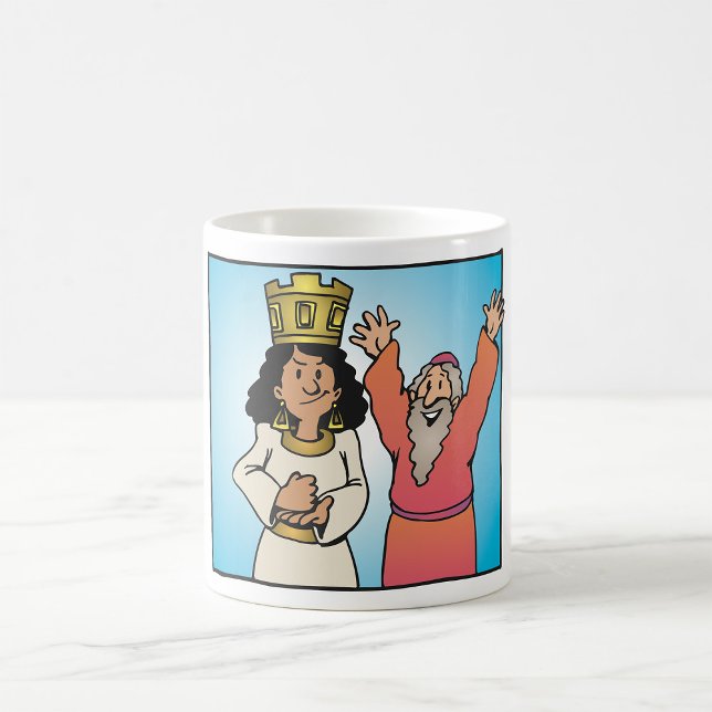 Mug Personnages bibliques de la reine et du prophète f (Créateur téléchargé)