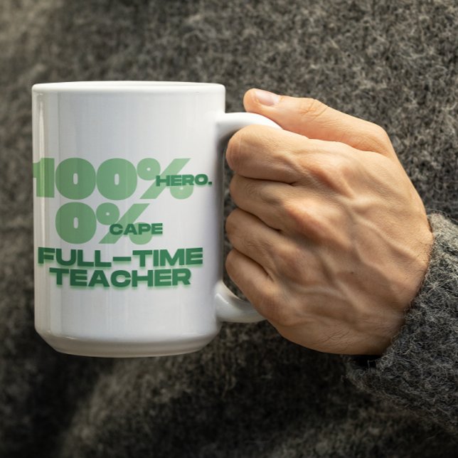 Mug personnalisable 100% Héros 0%Cape pour les ens (Créateur téléchargé)