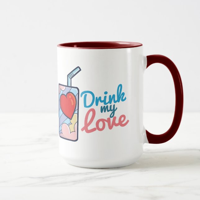 Mug Personnalisable Boire Mon Amour (Droite)
