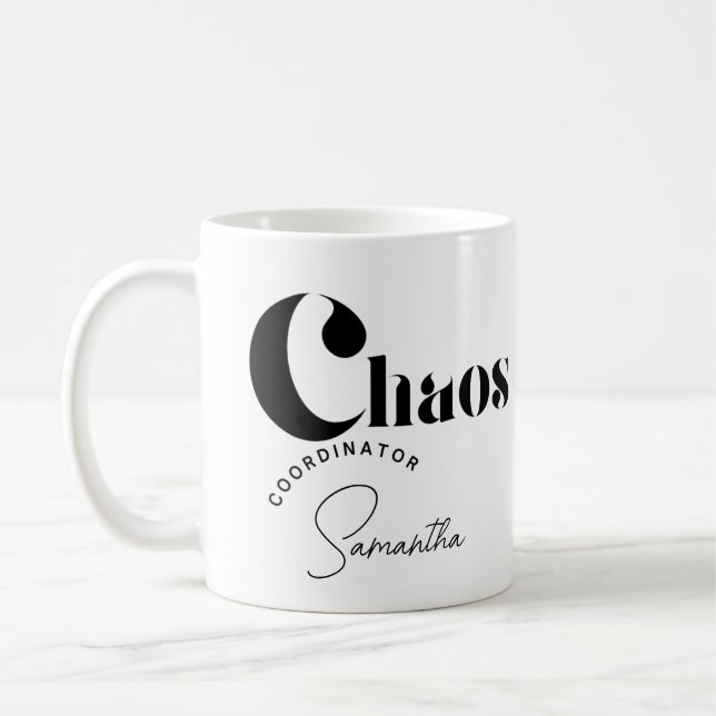Mug Personnalisable "Coordinateur du Chaos" Milieu de  (Gauche)