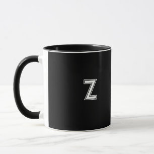 Mug personnalisable de style combo noir