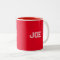 Mug personnalisable de style combo rouge personnal