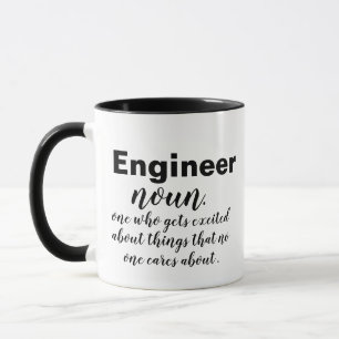 Mug Personnalisable Funny Engineer Pun Plaisanterie Hu