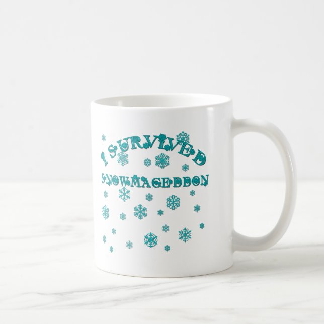 Mug Personnalisable J'AI SURVÉCU à SNOWMAGEDDON (Droite)