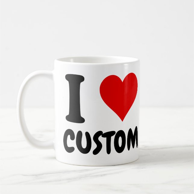 Mug Personnalisable J'aime la personnalisation  (Gauche)