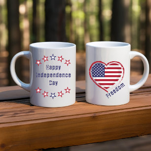 Mug Personnalisable Joyeux Quart de Juillet Drapeau St