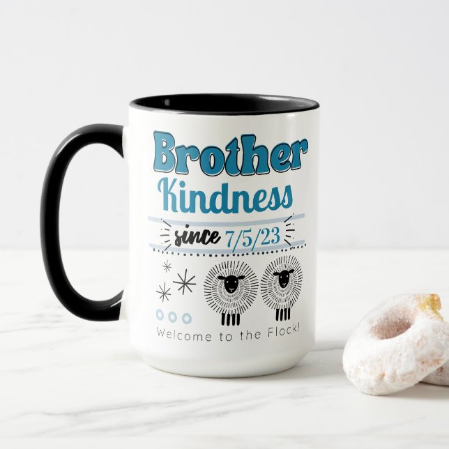 Mug Personnalisable JW Baptism cadeau pour Brother (Avec donut)