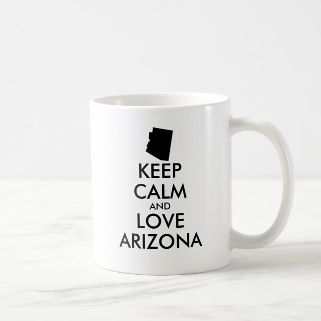 Mug Personnalisable KEEP CALM et LOVE ARIZONA (Droite)
