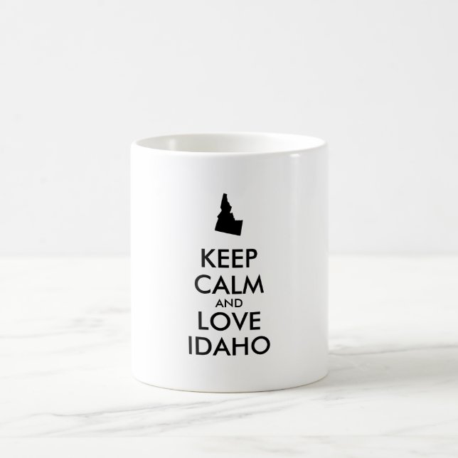Mug Personnalisable KEEP CALM et LOVE IDAHO (Centre)