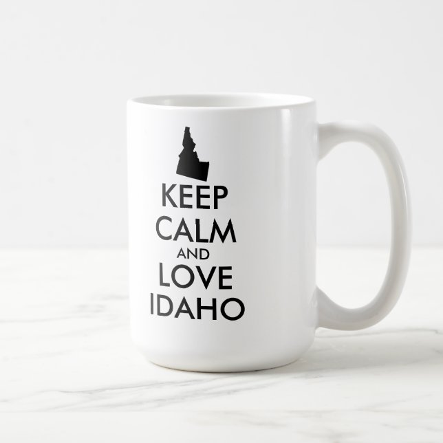 Mug Personnalisable KEEP CALM et LOVE IDAHO (Droite)