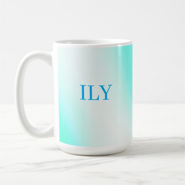 Mug personnalisable LIY Aqua (Gauche)