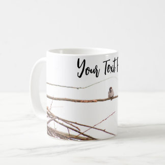 Mug Personnalisable photo contemporaine d'oiseaux blan