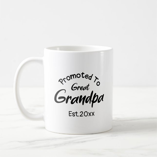 Mug Personnalisable promu à grand grand-père (Gauche)