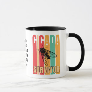 Mug Personnalisable Rétro CICADA SURVIVOR Souvenir