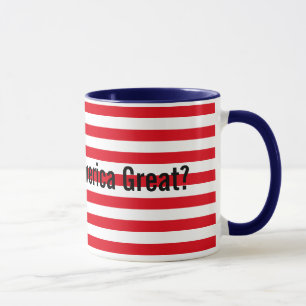 Mug Personnalisable Rouge Bleu Bleu rend l'Amérique gr
