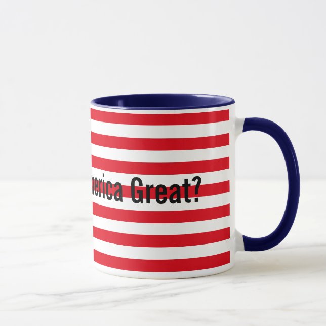 Mug Personnalisable Rouge Bleu Bleu rend l'Amérique gr (Droite)
