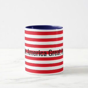 Mug Personnalisable Rouge Bleu Bleu Rendre l'Amérique