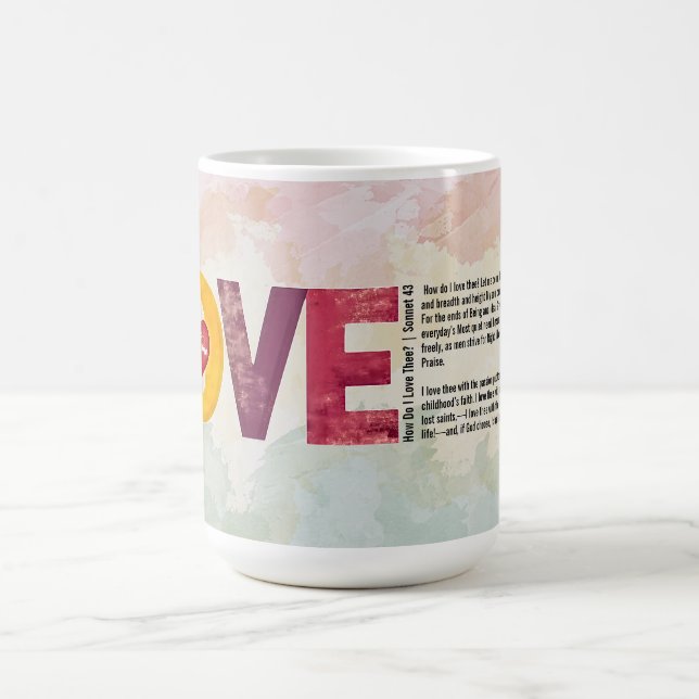Mug Personnalisable Vintage Comment T'aime-je (Centre)