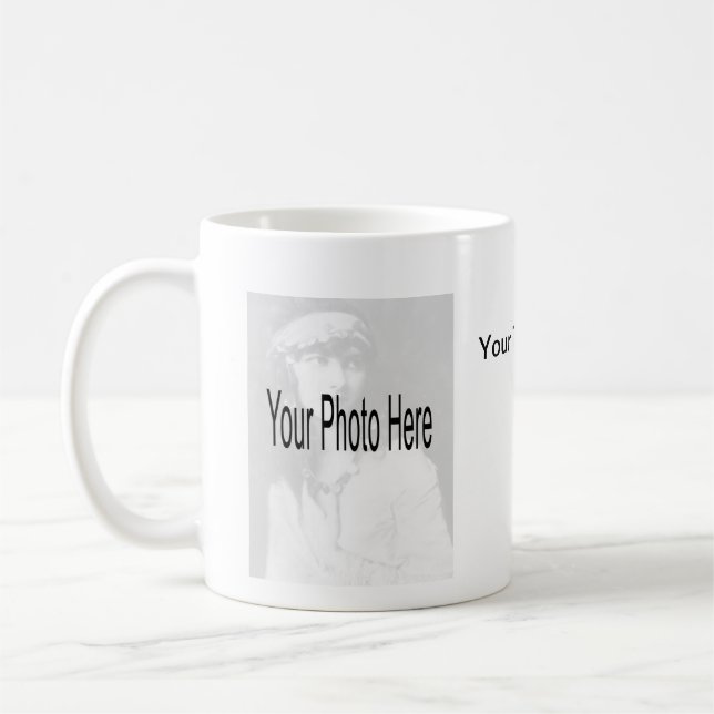 Mug Personnalisable - votre photo et texte (Gauche)