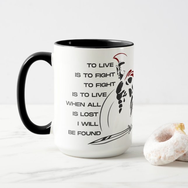 Mug Personnalisable "WARRIORs SOUL" 15oz (Avec donut)