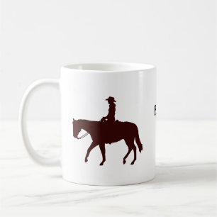 Mug Personnalisation de la fille-fille de cheval