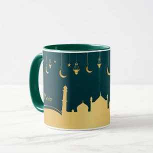 Mug Personnalisation de l'or arabe islamique