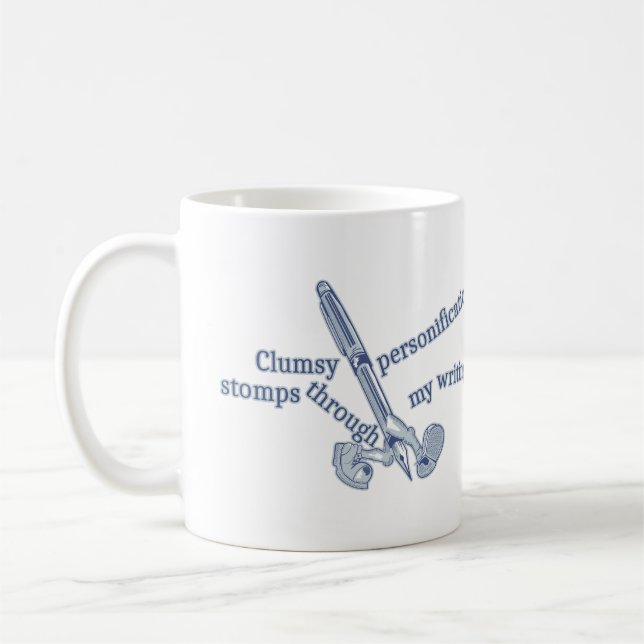 Mug Personnalisation Drôle Ecriture Créative (Gauche)
