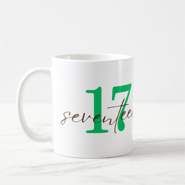 Mug Personnalisation du 17e anniversaire (Gauche)