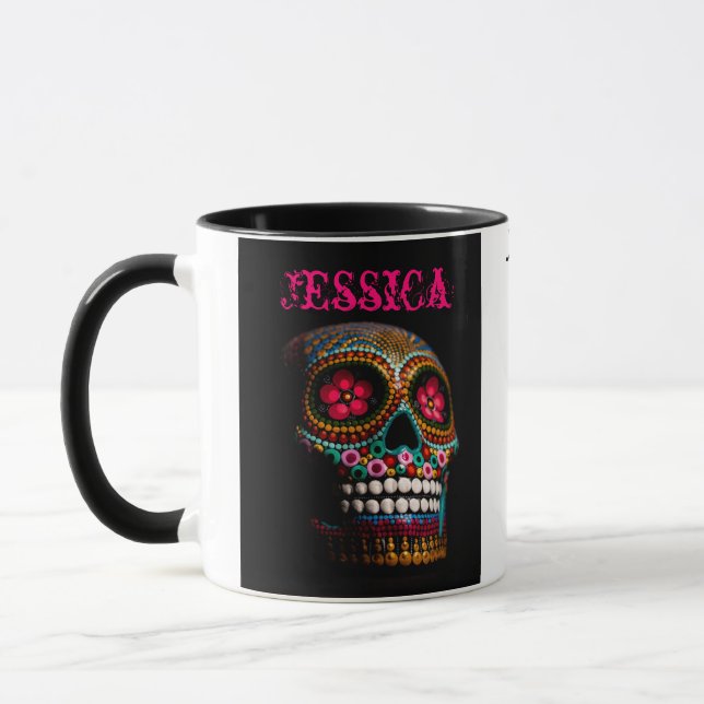 Mug Personnalisation du crâne Suger (Gauche)