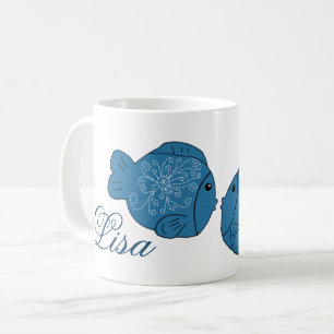 Mug Personnalisation du double poisson