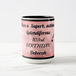Mug personnalisé 103e anniversaire