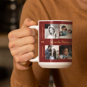 Mug Personnalisé 10 photo collage votre famille de tex