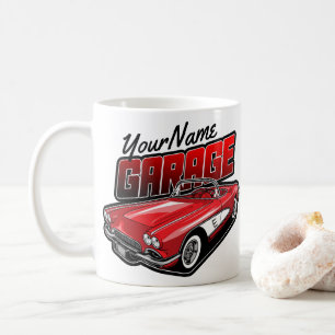 Mug Personnalisé 1961 C1 Red Classic Sports Voiture Ga