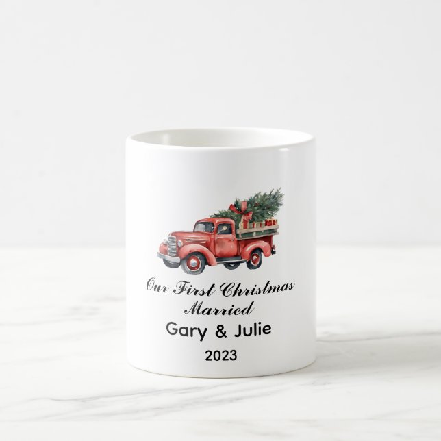 Mug Personnalisé 1er Noël Marié Keepsaké (Centre)