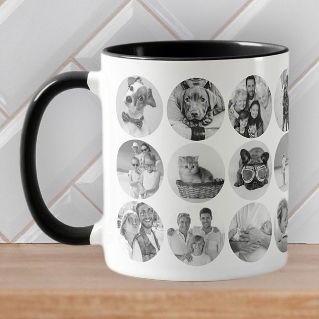 Mug Personnalisé 24 Photos Famille moderne et souvenir (Créateur téléchargé)