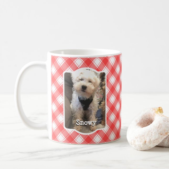 Mug Personnalisé 2 Photo Rouge et Blanc Pays Agritouri (Avec donut)