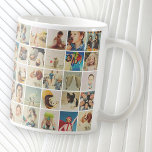 Mug Personnalisé 30 Photos Famille moderne et animal d<br><div class="desc">Ajoutez des photos personnalisées de chien,  chat ou oiseau,  famille et amis avec un cadre simple</div>