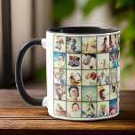 Mug Personnalisé 30 Photos Famille moderne et animal d<br><div class="desc">Ajoutez des photos personnalisées de chien,  chat ou oiseau,  famille et amis avec un cadre simple</div>