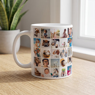 Mug Personnalisé 30 Photos Famille moderne et animal d