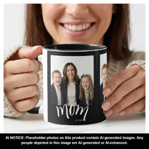 Mug Personnalisé 3 Photo Maman Enfants Année de créati