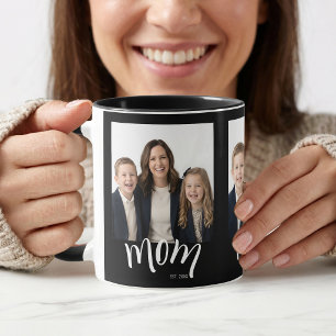 Mug Personnalisé 3 Photo Maman Enfants Année de créati