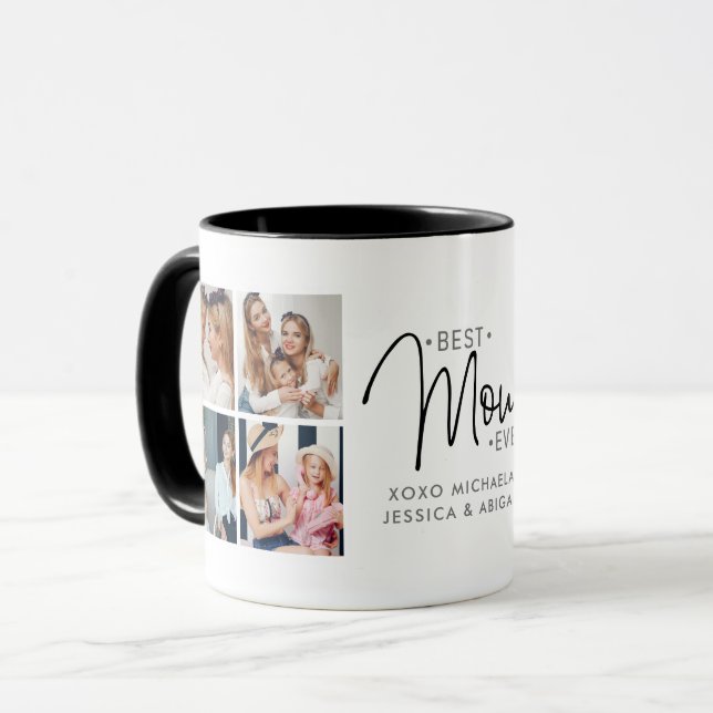 Mug Personnalisé 8 photo 'Meilleure maman jamais' (Devant gauche)