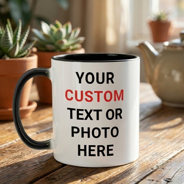 Mug personnalisé | Ajouter du texte, une photo, un (Créateur téléchargé)